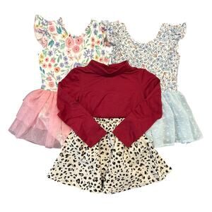 Dancewear Bundle, Caden Lane Leotards + Bailey’s Blossoms Skirt Set, Toddler 2T